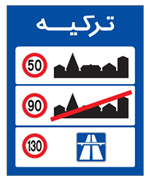 محدودیت سرعت در کشور همسایه